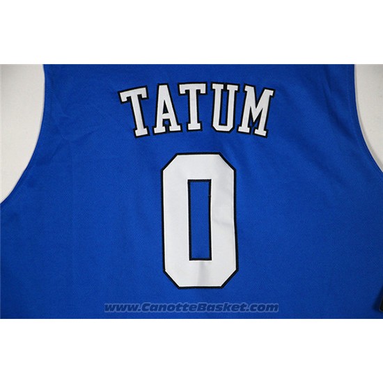 Maglia NCAA Duke Blue Devils Jayson Tatum #0 Blu